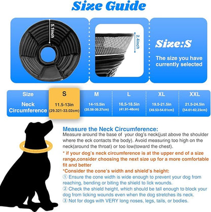 Inflatable Dog Cone for Dogs After Surgery, Soft Adjustable Elizabethan Collar - Image 2