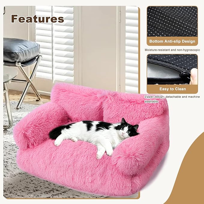 Large Cat Beds for Indoor Cats, Dog Couch Bed, Cute Cat Couch Sofas for Less - Image 5