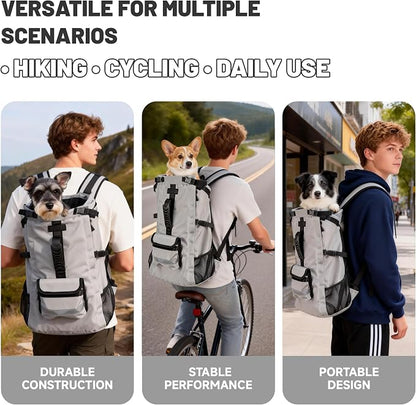 Dog Carrier Backpack for Medium Dogs, Hiking Bag for Pets Up to 30 lbs - Image 6