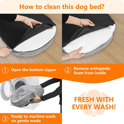 Dwanton Orthopedic Dog Bed for Medium Dogs - Image 7