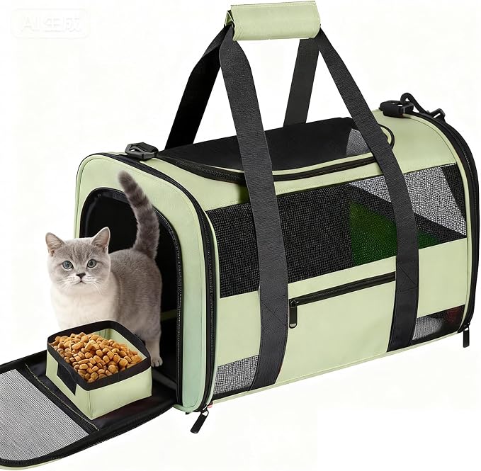 Soft Side Cat Carrier Airline Approved by SECLATO