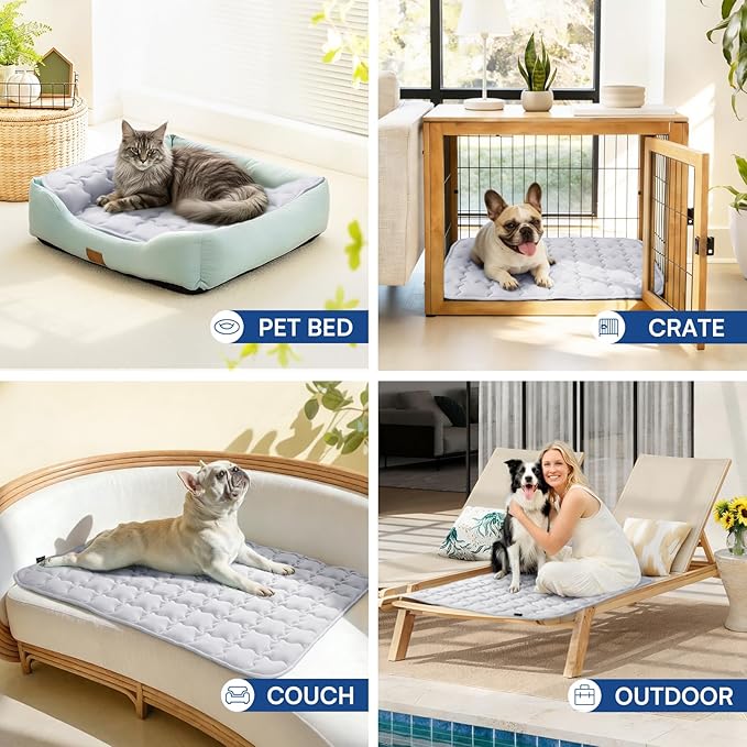 Luciphia Premium Dog Cooling Mat Non-Slip Q-MAX>0.5 Self-Cooling Pad - Image 5