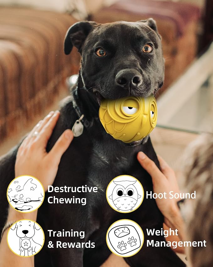 Giggle Ball for Dogs Owl Toys for Puppy Interactive Dog Toy Medium Large Dogs - Image 6