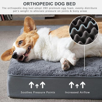 MIHIKK Waterproof Dog Beds for Small Dogs Orthopedic Dog Beds for Crate - Image 2