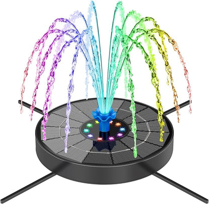 Solar Fountain Pump with 3 Spray Height Adjustments, Upgraded Glass Solar Bird by SEIRMEP