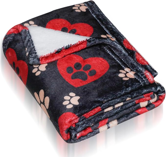 Dog Blankets for Large Dogs, Fuzzy Soft Pet Mat Throw Cover for Kennel Crate Bed - Image 5