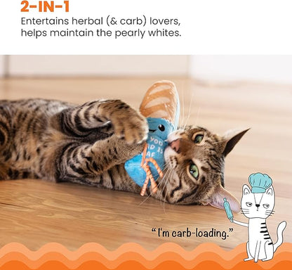 Catstages Loaf Kicker Toy with Catnip and Dental Mesh, Bread Shape, Plush and - Image 2