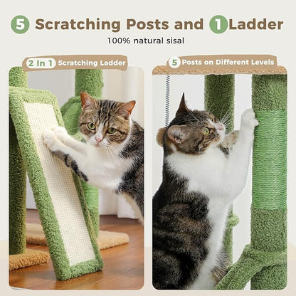 PAWZ Road Cactus Cat Tree Floor to Ceiling Cat Tower - Image 5
