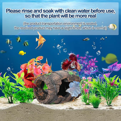 CousDUoBe Fish Broken Barrel Decor Fish Tank Decorations Betta Fish Tank - Image 5