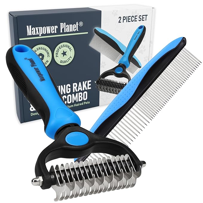 Maxpower Planet Pet Grooming Rake and Dematting Comb by MaxpowerPlanet