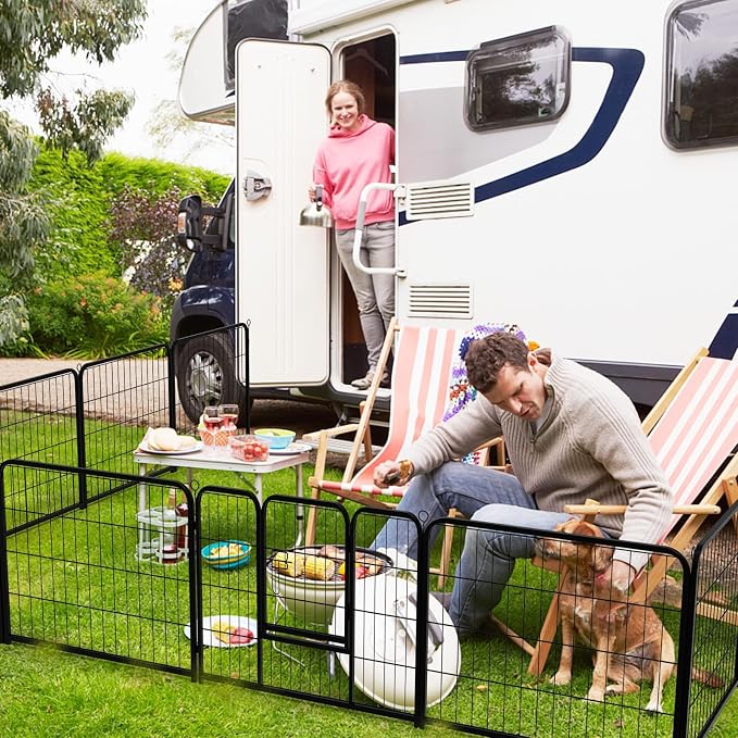 NEWBULIG Dog Playpen 16 Panels 24" Height Foldable Heavy Duty Metal Dog - Image 7