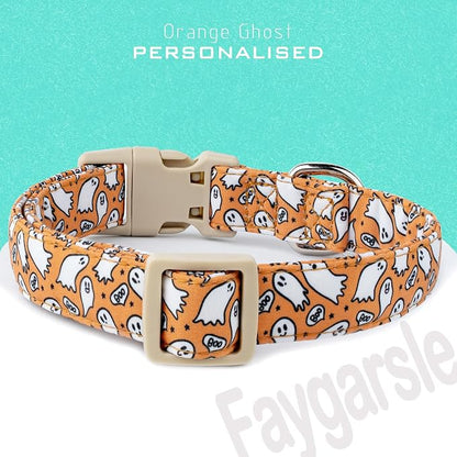 Faygarsle Halloween Ghost Pattern Dog Collar - Image 2