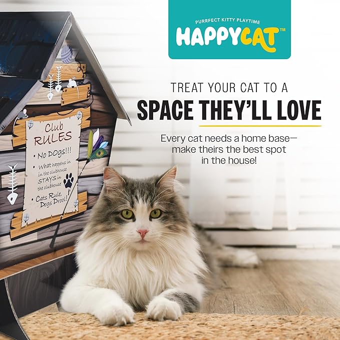 HappyCat Tree House Cat Scratcher House - Image 4