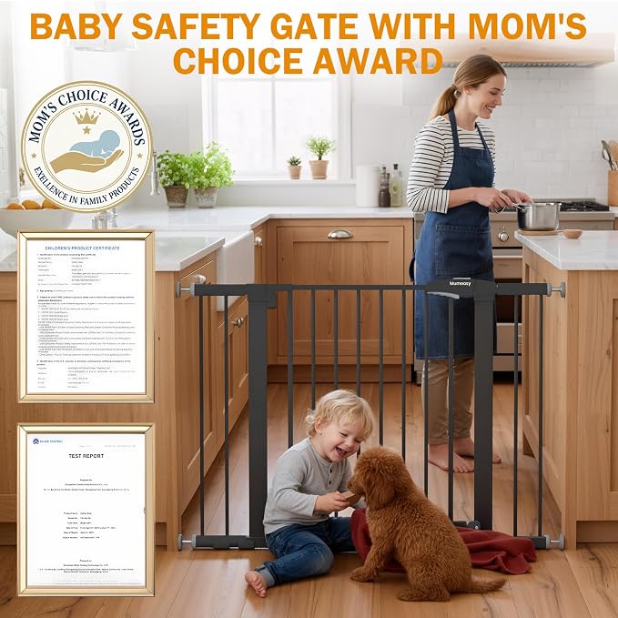 Baby Gate for Stairs, 29.7-43" Auto Close Dog Gate for Doorways & Hallways - Image 3