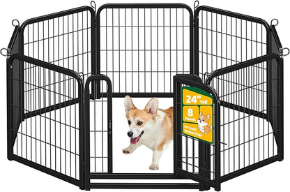 Yaheetech Dog Playpen Outdoor, 24 inch 8 Panels Dog Pen Indoor Heavy Duty Puppy by Yaheetech
