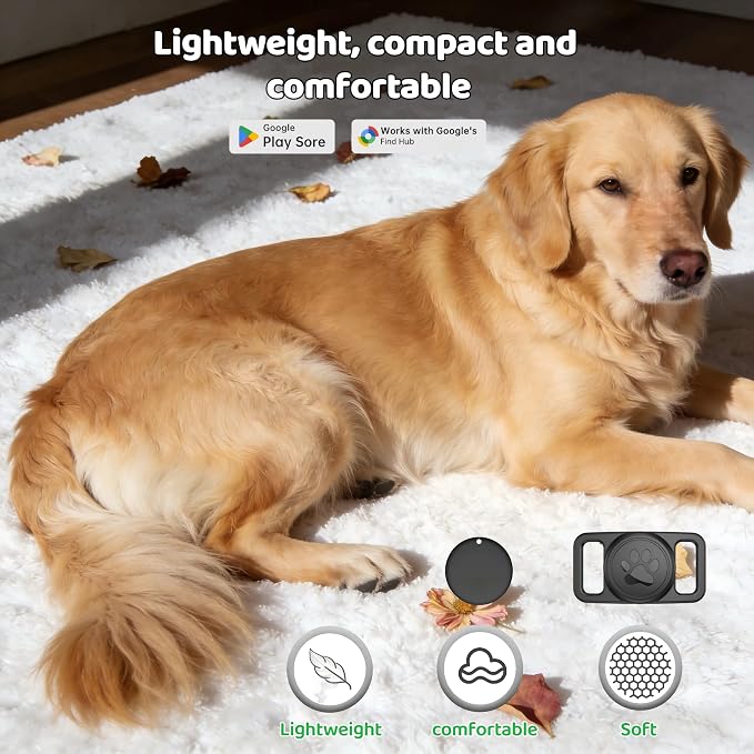 Pet Tracker, GPS Collar for Dogs Smart tag, Waterproof Compatible - Image 4