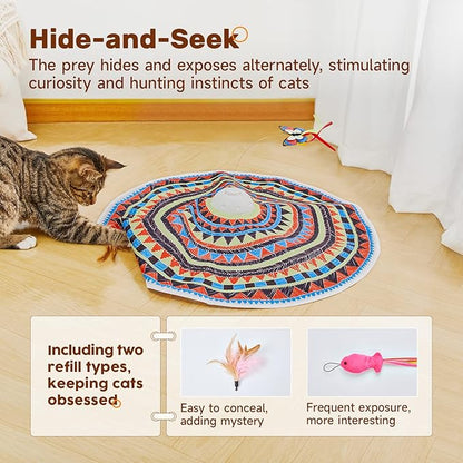 Potaroma Cat Toys Chargeable, 3in1 Hide and Seek, Automatic Interactive Fun - Image 3