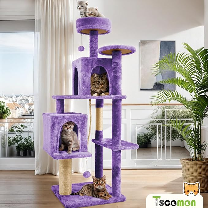 58.5inch Large Cat Tree Tower Condo - Image 6