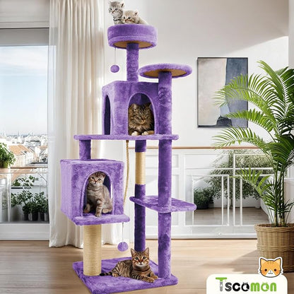 58.5inch Large Cat Tree Tower Condo - Image 6