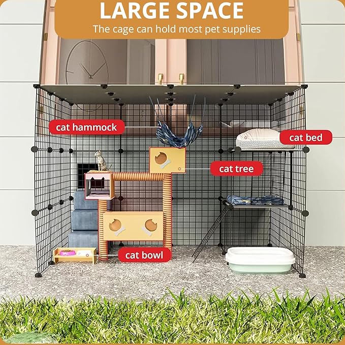 Oneluck 41 Inch Catio Outdoor Cat Enclosure - Image 3