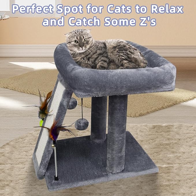 TWDEPART Cat Tree Tower with Cat Scratching Post - Image 6