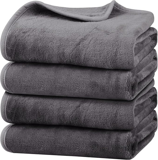 Onarway Dog Blanket Washable for Puppy: 4 Packs Dog Blankets 40”x28” by Onarway