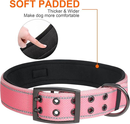 Fida Heavy Duty Dog Collar 1.5” Width, Ultra Soft Neoprene Padded, Adjustable - Image 5