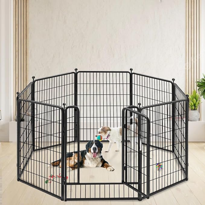 Dog Playpen 40 inch 2 Panels Indoor Dog Pen - Image 5