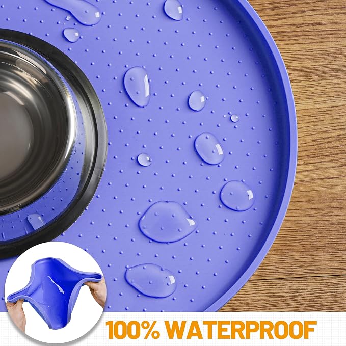 Hubulk 100% Waterproof Silicone Pet Feeding Mat - Image 4