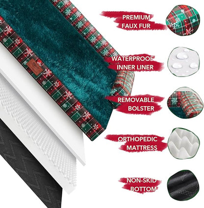 Christmas Dog Bed Large Sized Dogs-Orthopedic Waterproof Dog Beds, Comfort Pets - Image 5