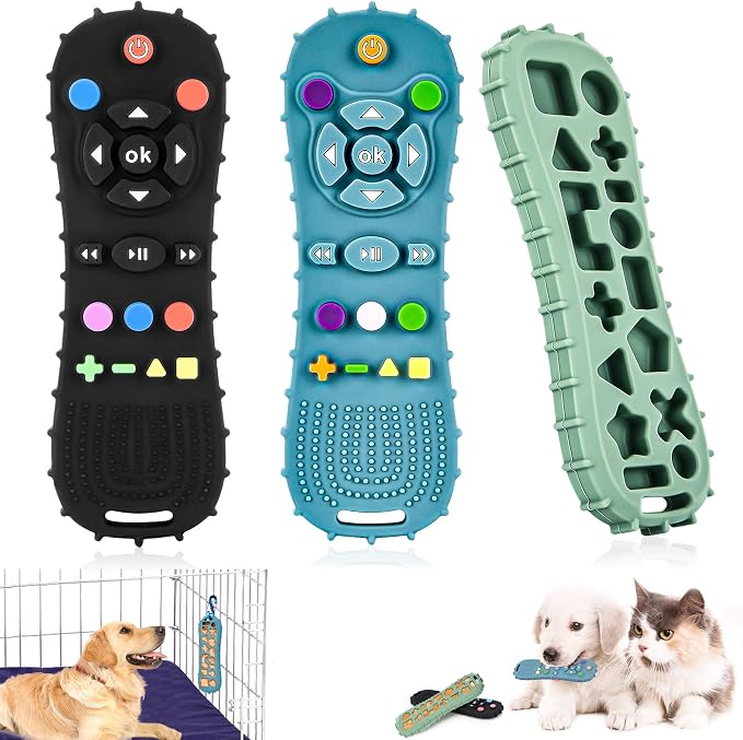 Natural Teething Rubber Chew Toys - Image 7