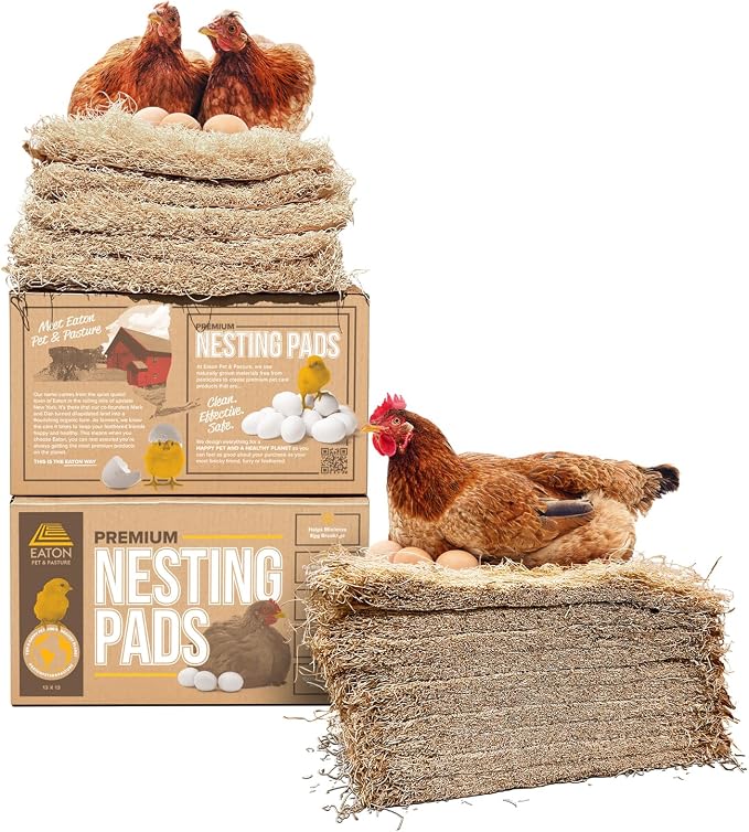 Eaton Pet and Pasture, Premium Laying Hen Nesting Pads, USA Grown & Sustainably by EatonPetPasture