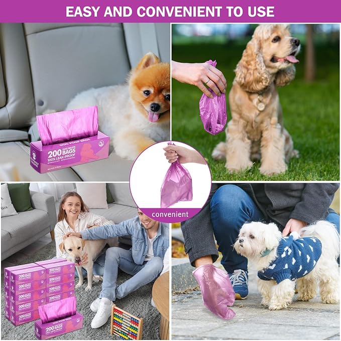 Sherr 20 Boxed Rolls 4000 Counts Dog Poop Bags Bulk Leak Proof Dog Waste Bags - Image 6