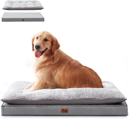 2-Pack Waterproof Dog Bed Medium Size Dogs, Plush Cushion & Orthopedic by WARMREST