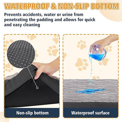 Orthopedic Dog Beds Large Sized Dog – Waterproof Plush Pet Mattress - Image 5