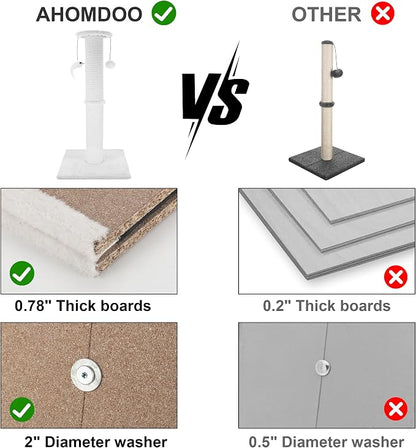 Cat Scratching Post 34 Inches Heavy Duty and Thicker Cat Scratching Post Sisal - Image 6