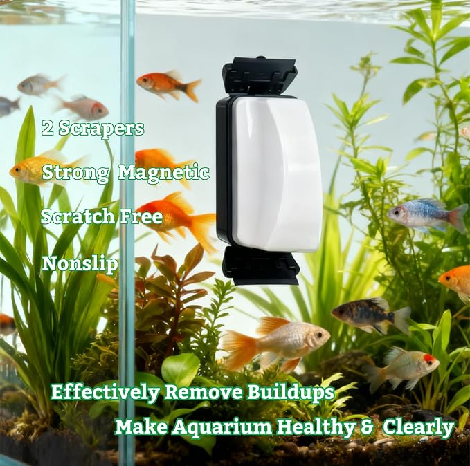 Aquarium Magnetic Tank Cleaner, Tool Brush - Image 2