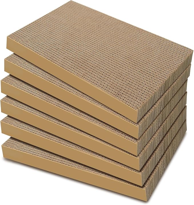 AGYM Cat Scratchers 6 Packs Refill Cat Scratching Pad Cardboard by AGYM