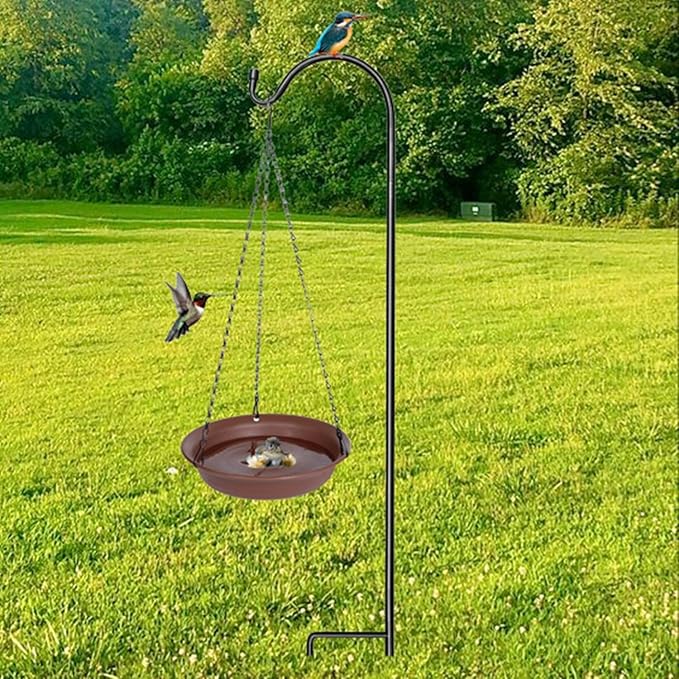 Hanging Bird Bath for Outside, VUWEZ Hanging Birdbath & Bird Feeder for Outdoors - Image 6