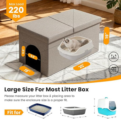 3-in-1 Cat Litter Box Enclosure - Image 6