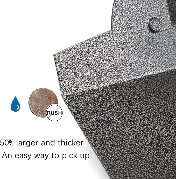 Pooper Scooper, Metal Aluminum Tray and Spade Poop Scoop Set - Image 5