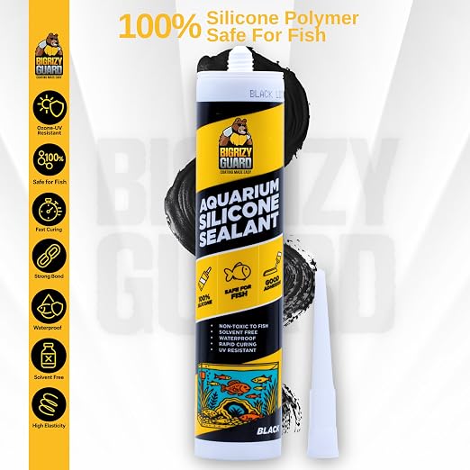 Aquarium Silicone Sealant Black 2x10.14 Fl oz Cartridge - Image 2