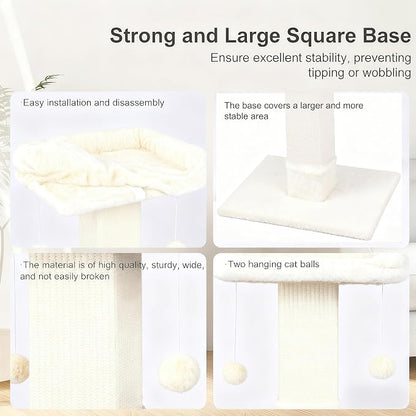 34" Cat Scratching Post for Indoor Cats, Sisal Cat Scratcher - Image 6