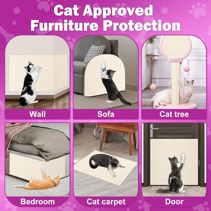 23.6x15.8 Cat Wall Scratcher Mat - Image 4