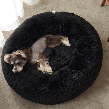 WESTERN HOME WH Calming Dog Bed & Cat Bed, Anti-Anxiety Donut Dog Cuddler Bed - Image 2