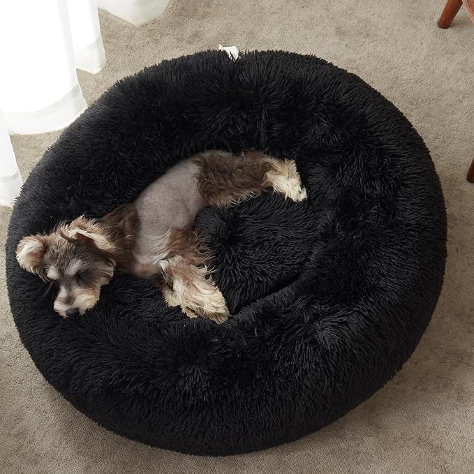 WESTERN HOME WH Calming Anti-Anxiety Donut Dog & Cat Bed, Warming Cozy Soft - Image 2