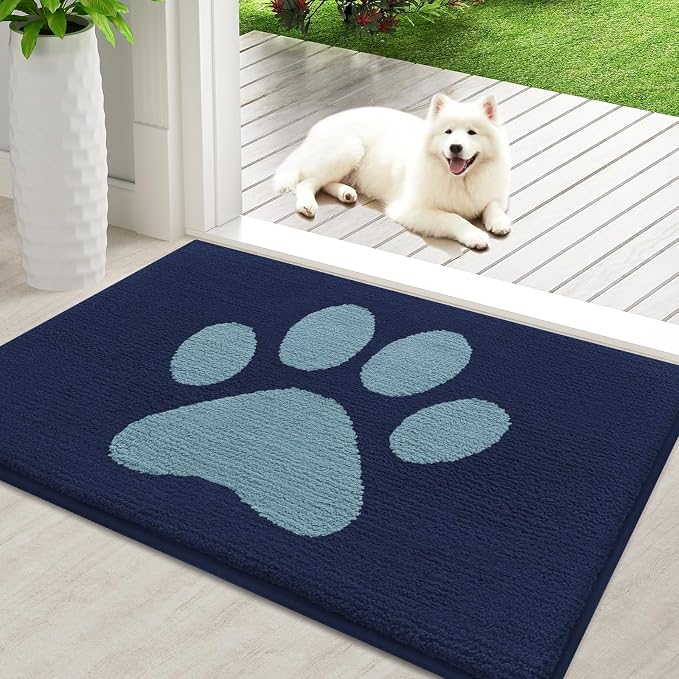 Buganda Dog Door Mat for Muddy Paws, Absorbent Dirt Trapper Non Slip Indoor by Buganda