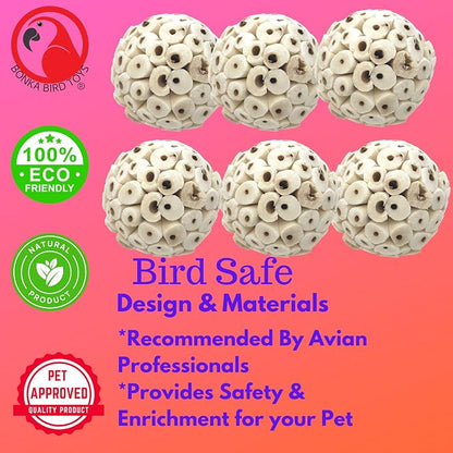 Bonka Bird Toys 2117 Pk6 Sola Atta Balls Foot Talon Craft Part Parrot Bird Toys - Image 7