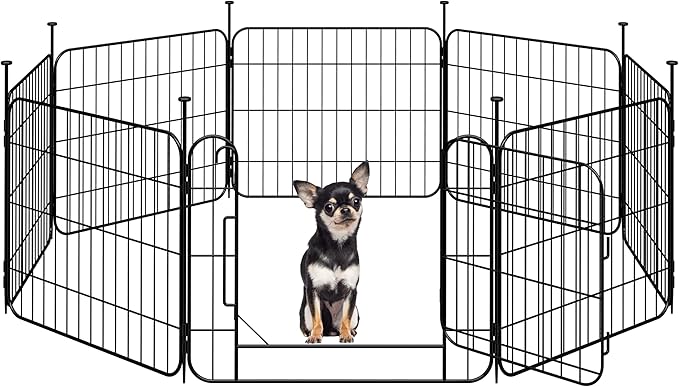 Yaheetech Expandable Dog Playpen, 8 Panel 20 inch Puppy Playpen by Yaheetech