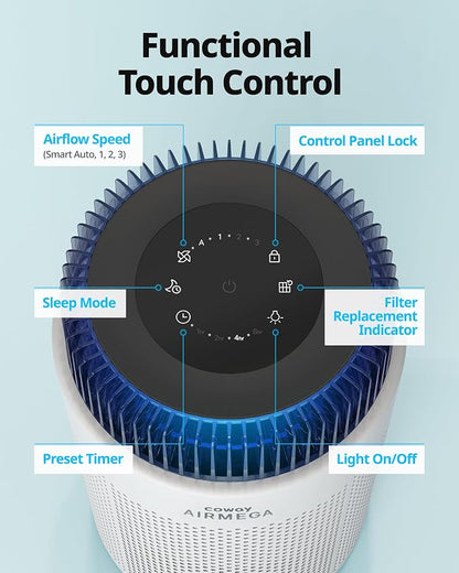 COWAY Air Purifiers for Home up to 810 ft², HEPA Filter and Carbon Filter for - Image 8